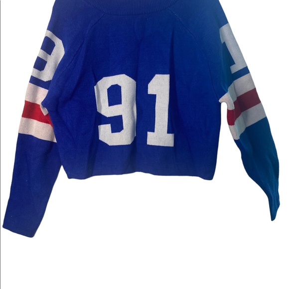 Forever 21 Football Jersey Sweater “91” size medium - Picture 6 of 6